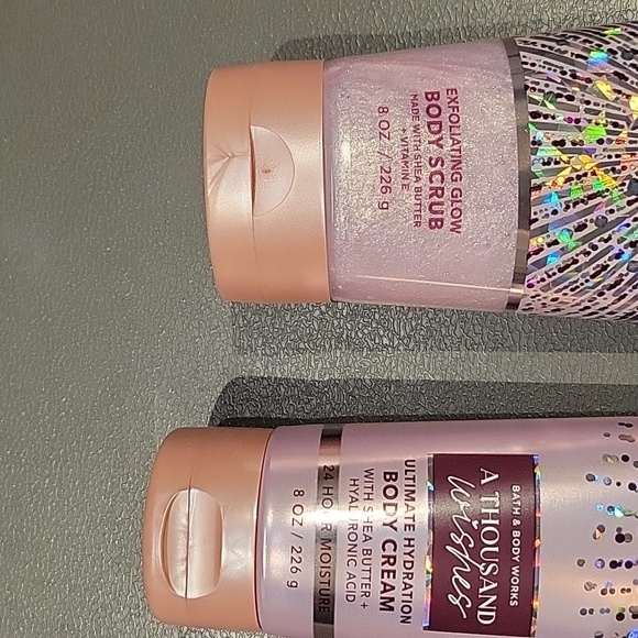 NWT: Bath and Body Works A Thousand Wishes Body Cream and Body Scrub - Picture 3 of 4